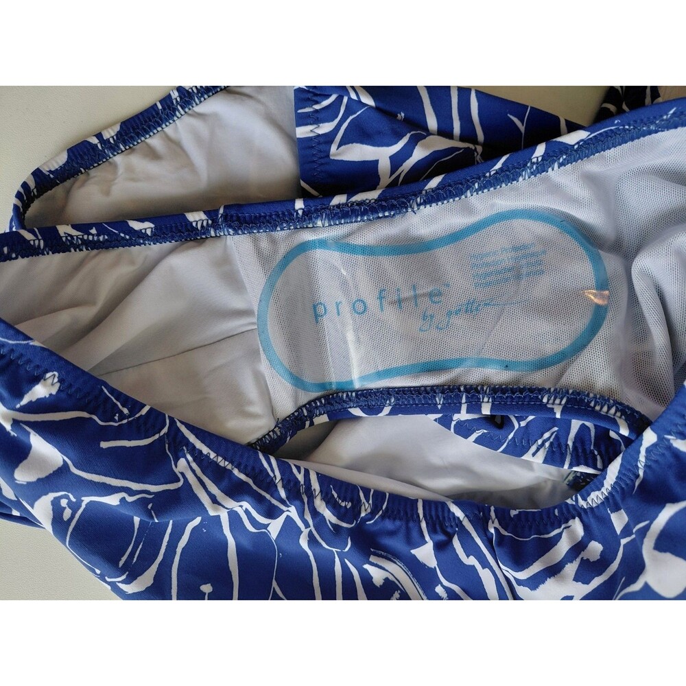 Gottex Profile Royal Blue/White One-Piece Swimsuit Size US 10 NWT - Picture 6 of 6